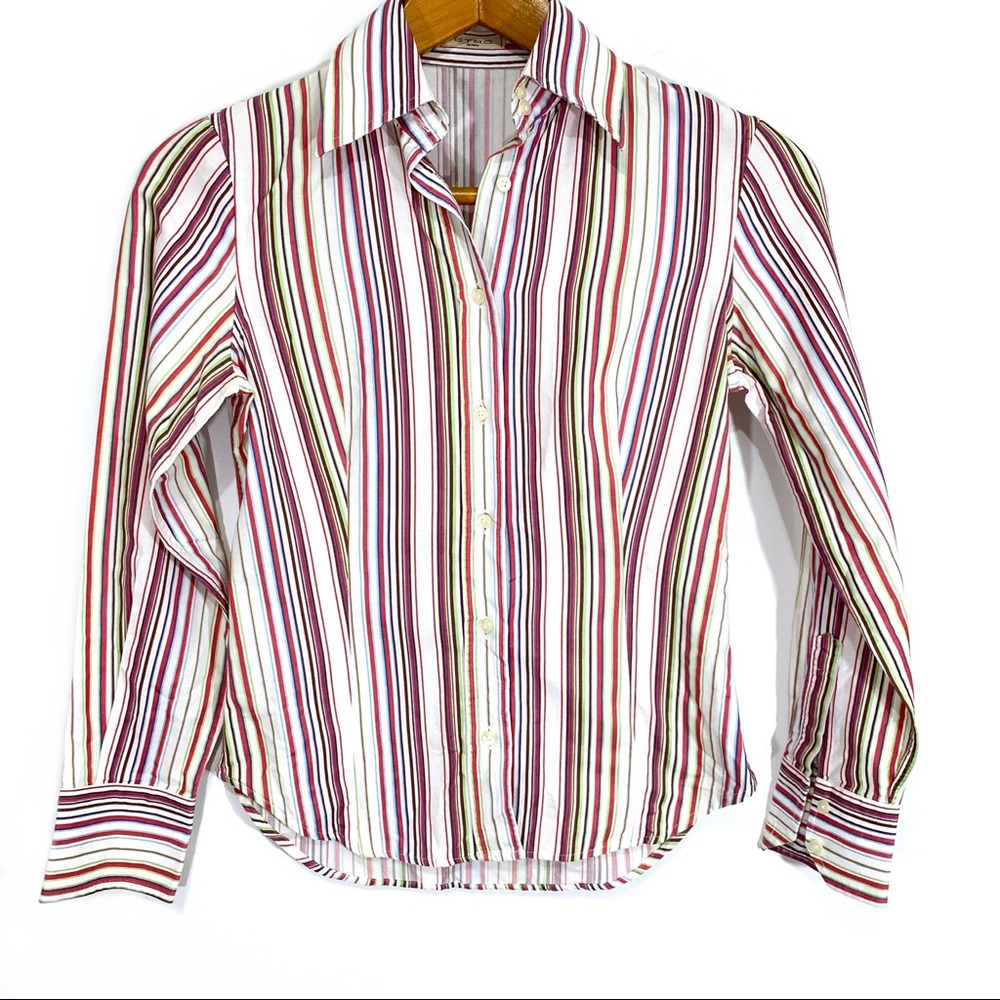 Etro Striped Button Down Top - Picture 1 of 6